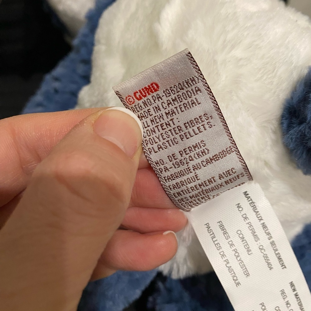Gund blue and white panda bear - Picture 6 of 11
